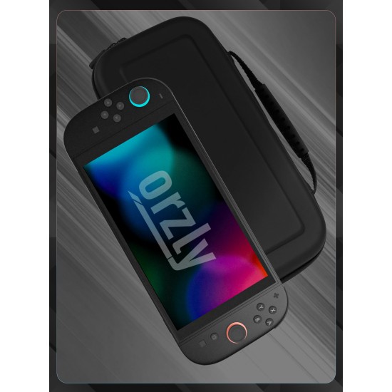Orzly Carry Case for Nintendo Switch 2 (2025) Hard Shell Travel Case with Screen Padding, Game Cards and microSD Slots with Zipped and Open Pockets for Accessories - Gift Box Edition Orzly Carry Case for Nintendo Switch 2 (2025) Hard Shell Travel Case with Screen Padding, Game Cards and microSD Slots with Zipped and Open Pockets for Accessories - Gift Box Edition